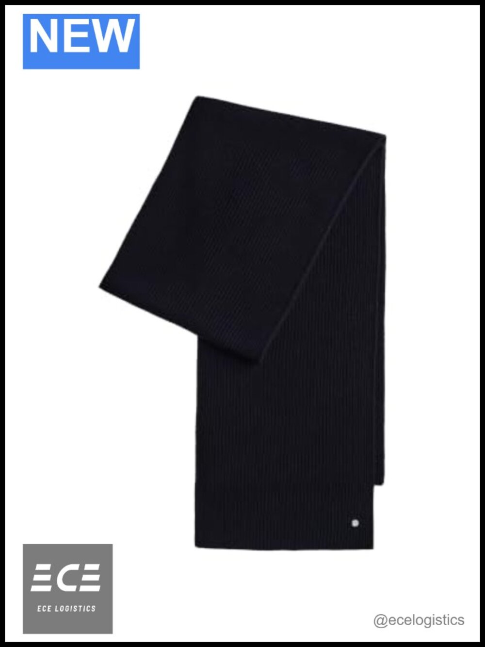 Wool Cashmere Blend Ribbed Knit Scarf Warm Winter Wrap